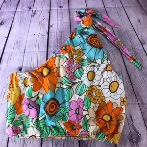 NWT SHOW ME YOUR MUMU Heyday One Shoulder Top in COLORFUL Flower Market size L